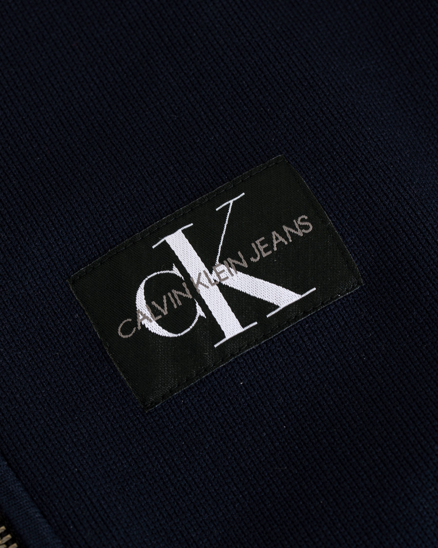 Herre | Trøjer | Calvin Klein Jeans | Contrast Sleeve Stripe Nylon Bomber Night Sky