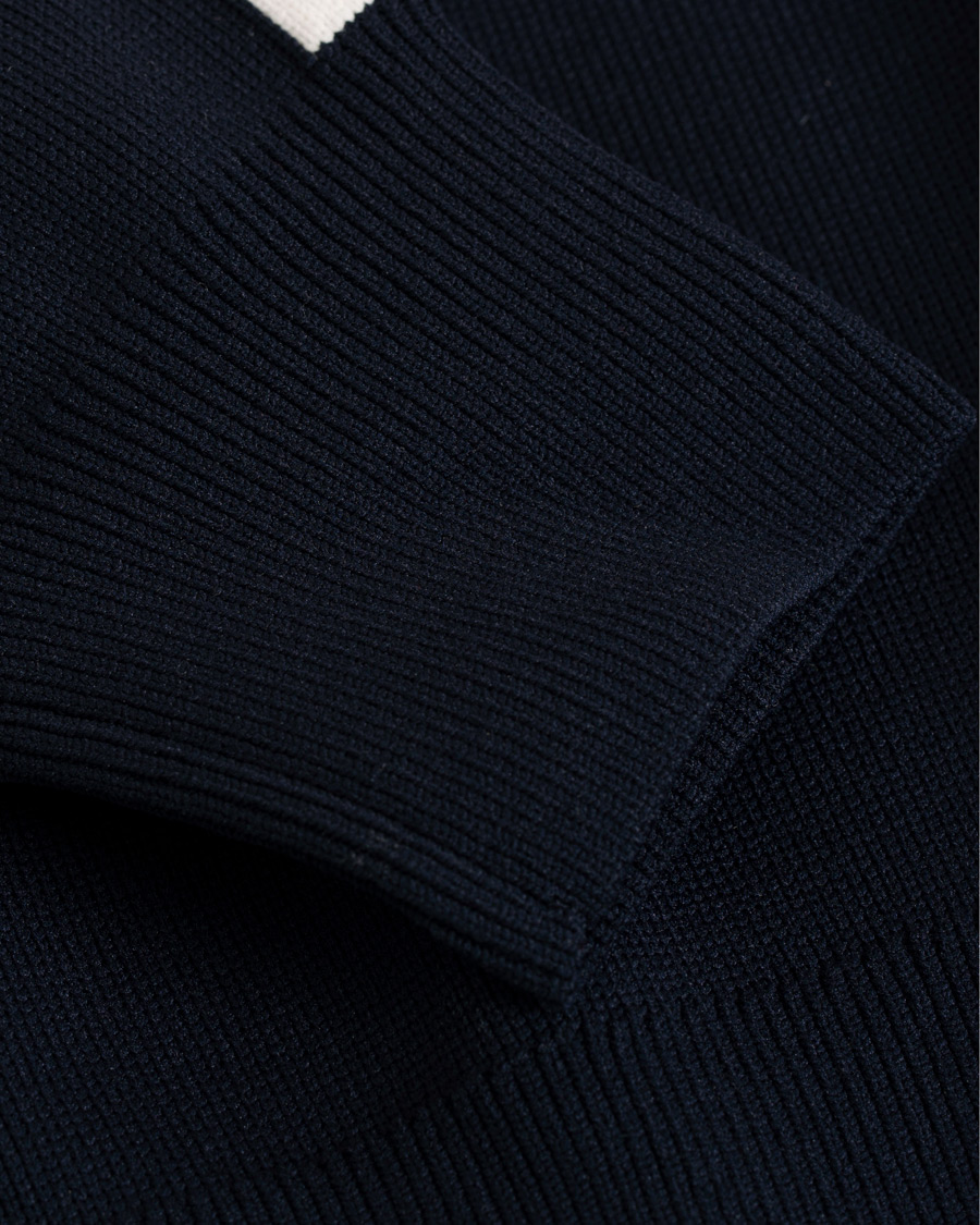 Herre | Trøjer | Calvin Klein Jeans | Contrast Sleeve Stripe Nylon Bomber Night Sky