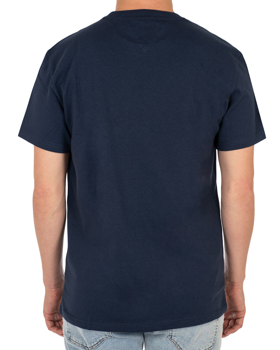 Herre | T-Shirts | Tommy Jeans | Classic Logo Crew Neck Tee Black Iris