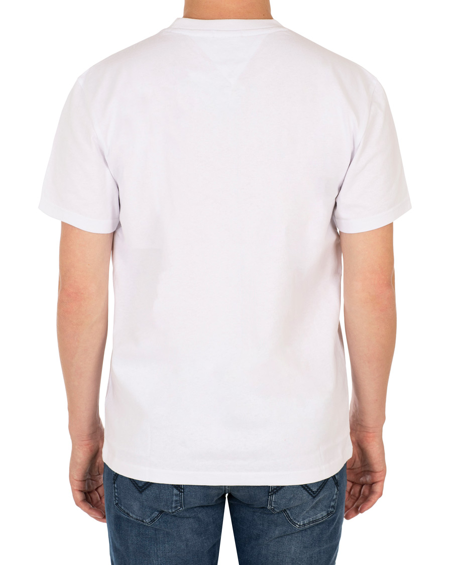 Herre | T-Shirts | Tommy Jeans | Classic Logo Crew Neck Tee White