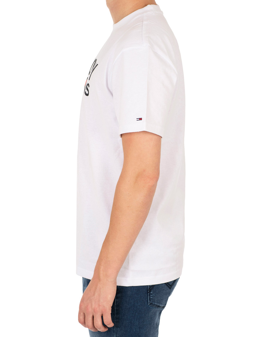 Herre | T-Shirts | Tommy Jeans | Classic Logo Crew Neck Tee White