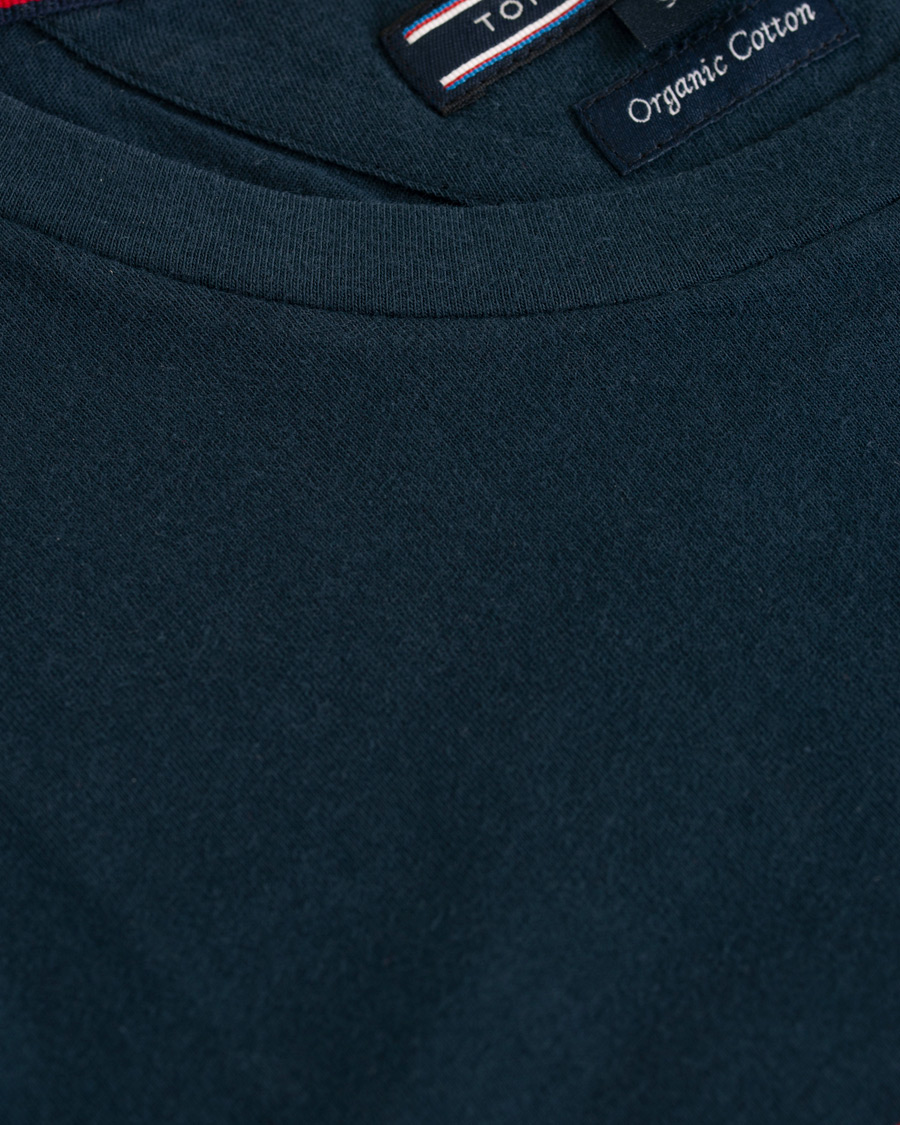 Herre | T-Shirts | Tommy Hilfiger | Logo Band Graphic Long Sleeve Tee Navy Blazer