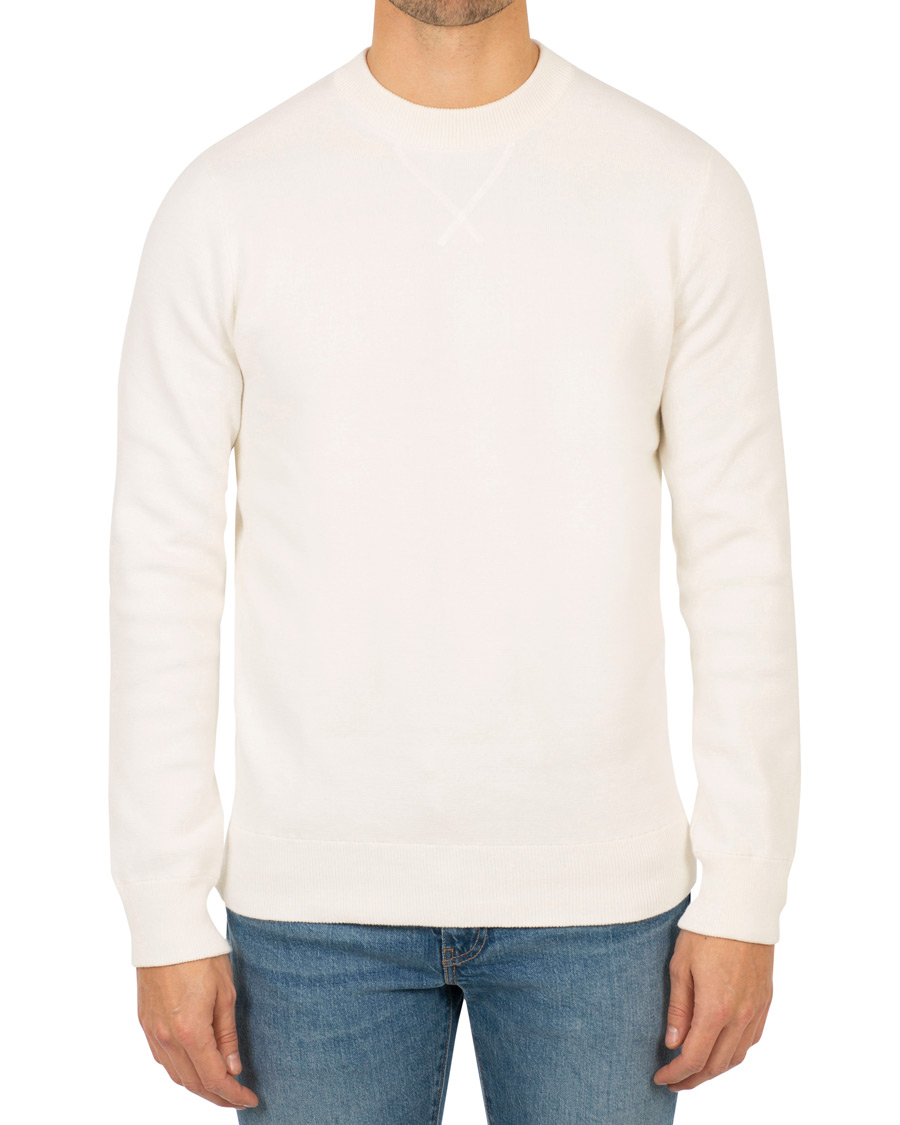Herre | Trøjer | A Day's March | Milano Knit Sweater Off White