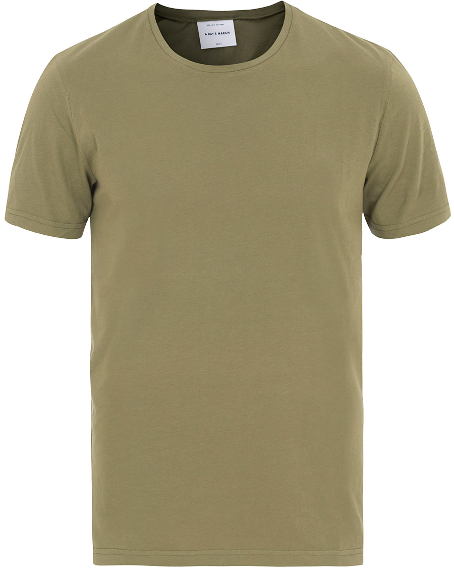 Herre | T-Shirts | A Day's March | Organic Tee Thyme Green