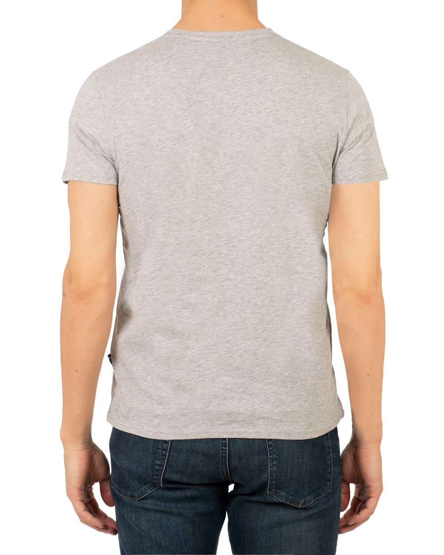 Herre | T-Shirts | GANT | Båstad Crew Neck Tee Light Grey Melange