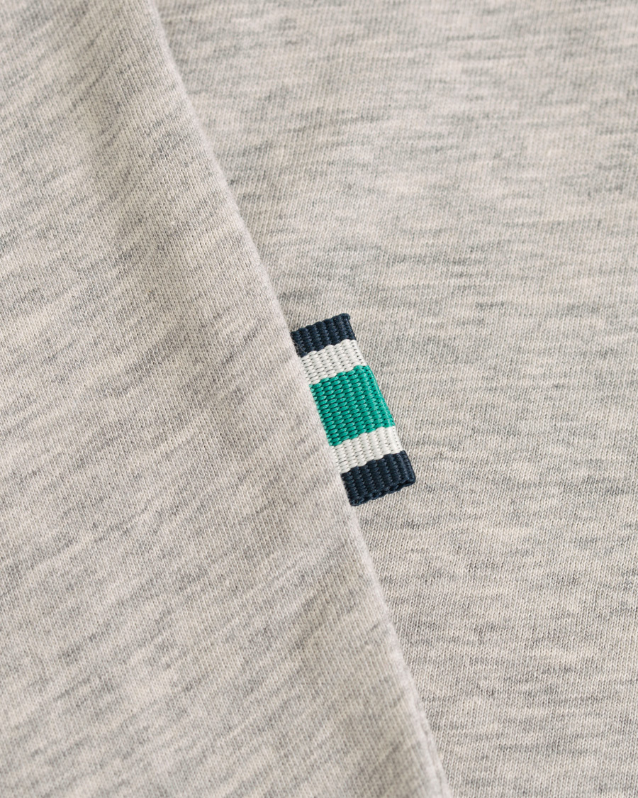 Herre | T-Shirts | GANT | Båstad Crew Neck Tee Light Grey Melange