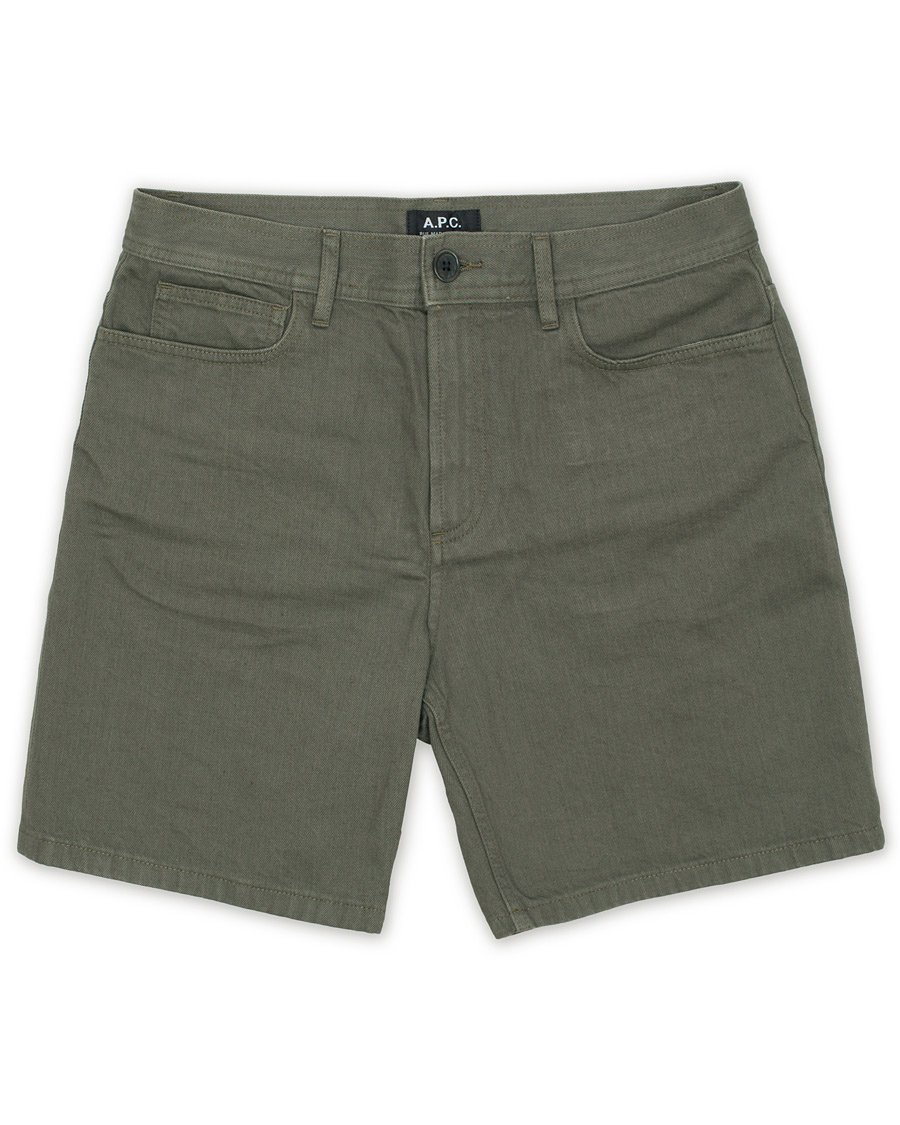 Herre | Shorts | A.P.C. | Denim Shorts Khaki Grey