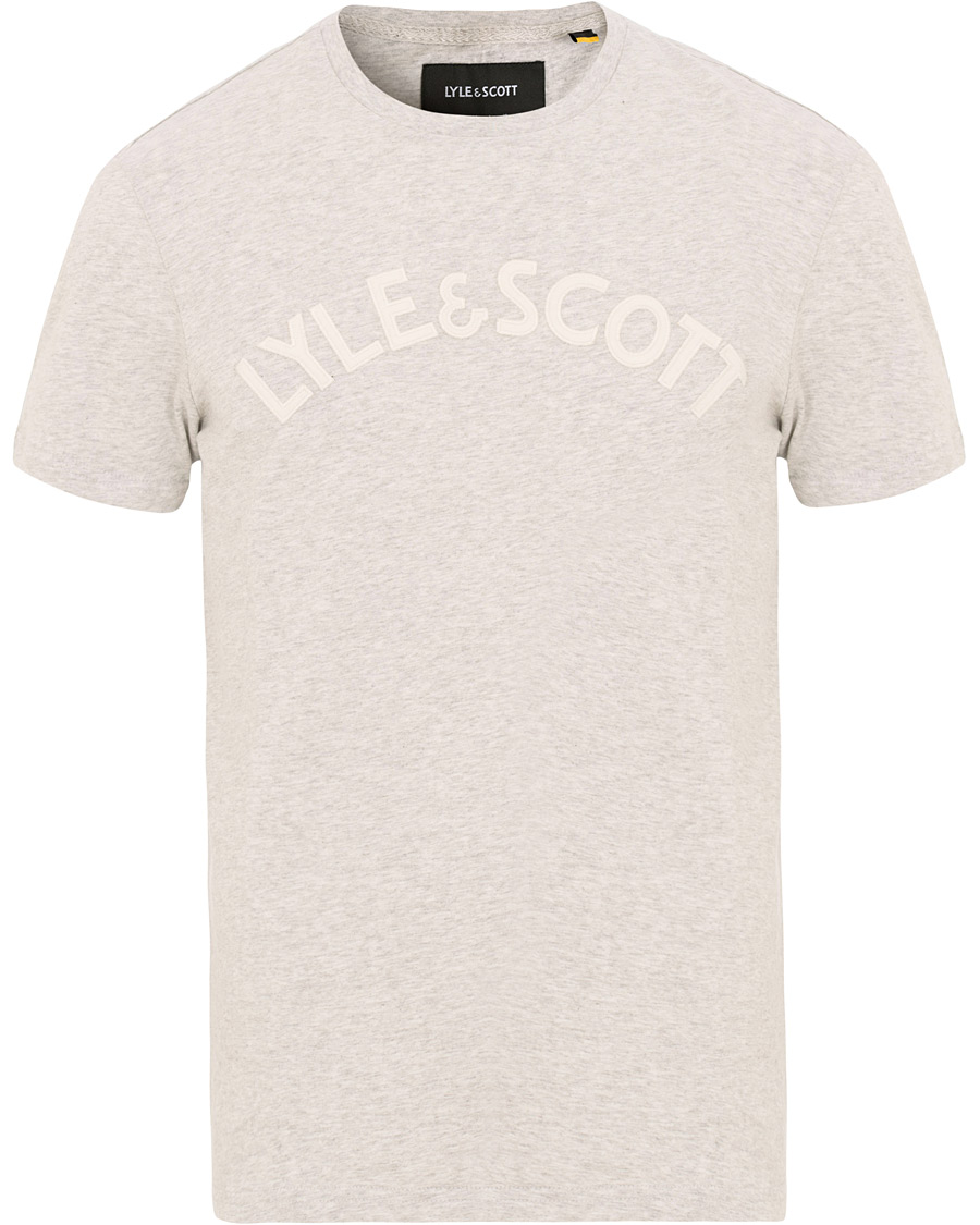 Herre | T-Shirts | Lyle & Scott | Logo Crew Neck Tee Light Grey Marl
