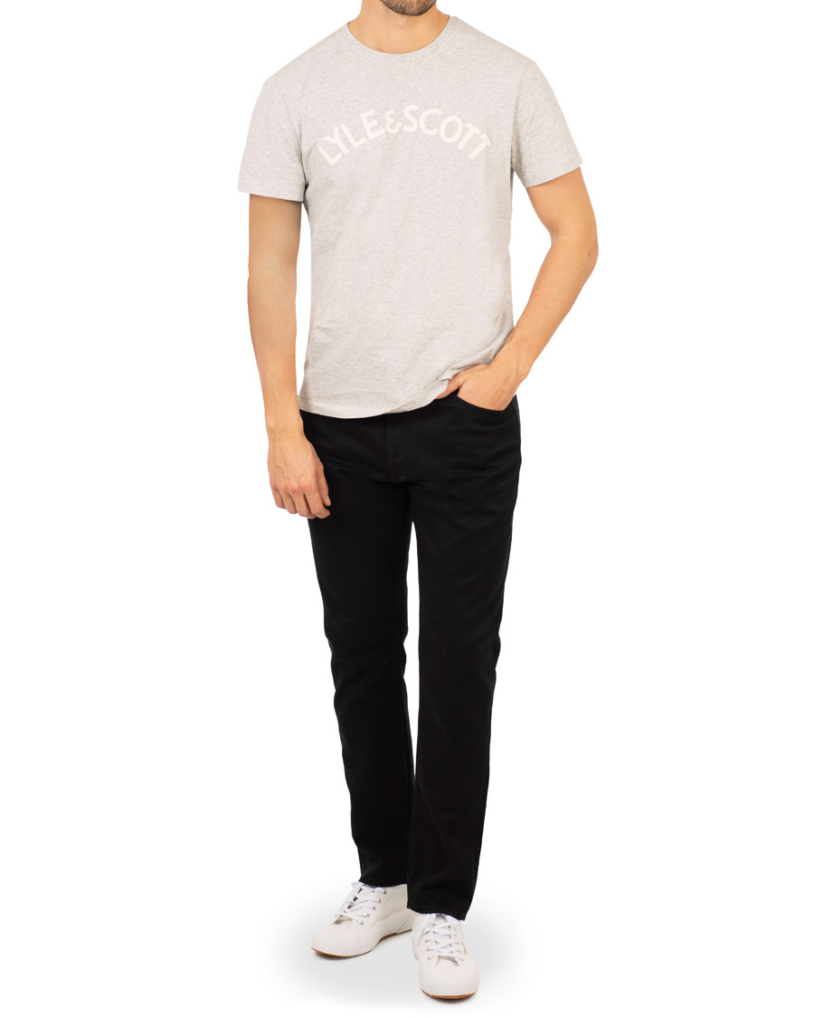Herre | T-Shirts | Lyle & Scott | Logo Crew Neck Tee Light Grey Marl