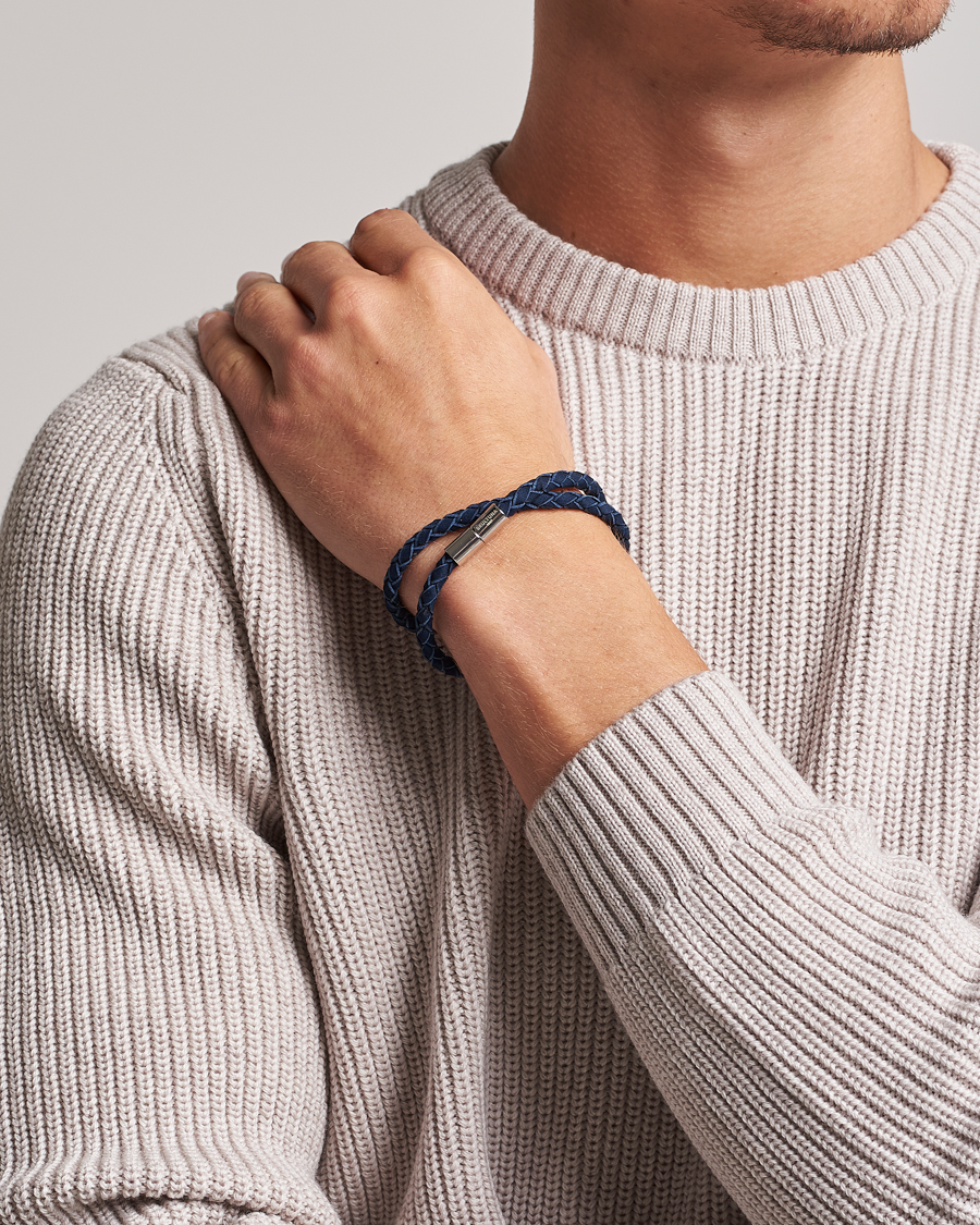 Herre | Smykker | Skultuna | The Suede Bracelet Blue