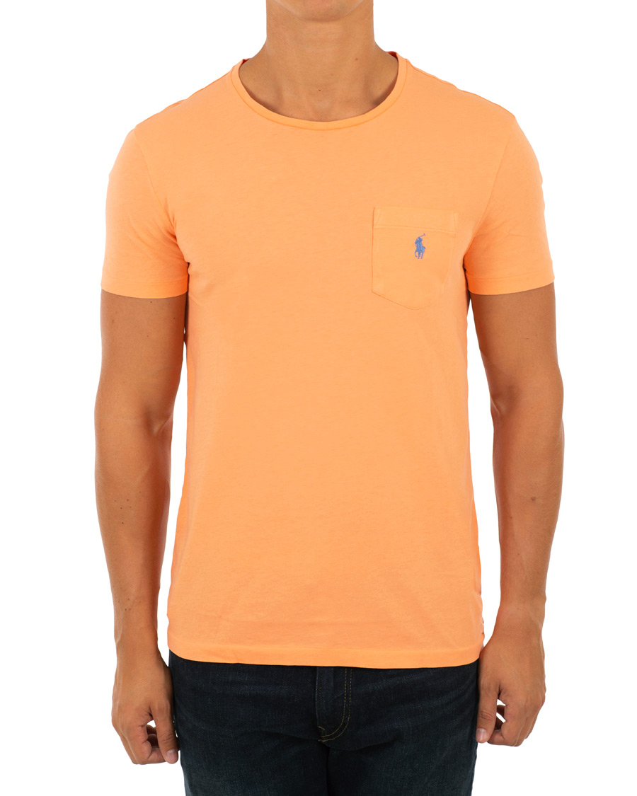 Herre | T-Shirts | Polo Ralph Lauren | Crew Neck Pocket Tee Classic Peach