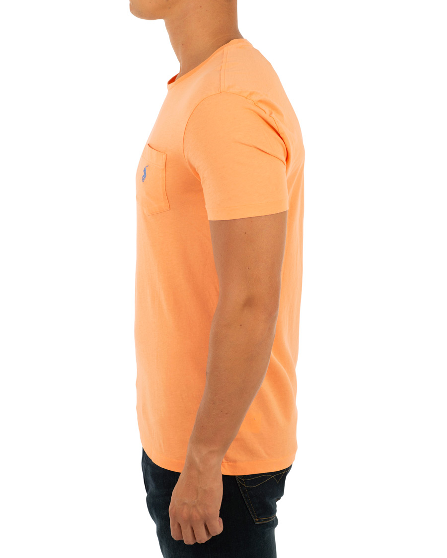Herre | T-Shirts | Polo Ralph Lauren | Crew Neck Pocket Tee Classic Peach