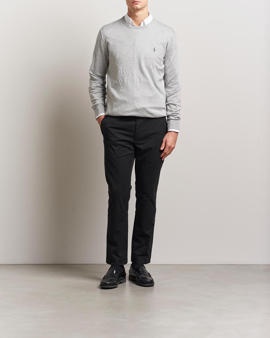 Herre | Trøjer | Polo Ralph Lauren | Pima Cotton Crew Neck Pullover Andover Heather