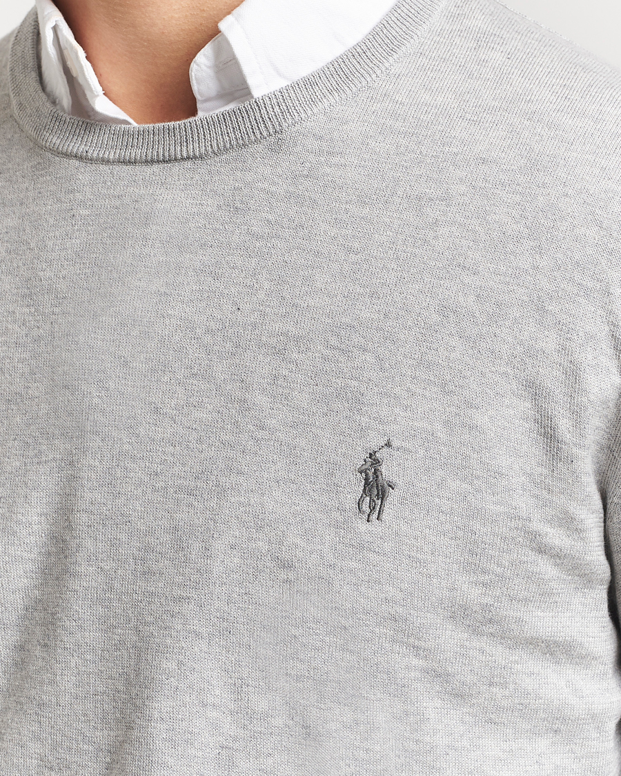 Herre | Trøjer | Polo Ralph Lauren | Pima Cotton Crew Neck Pullover Andover Heather