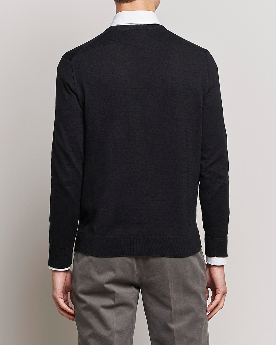 Herre | Trøjer | Polo Ralph Lauren | Pima Cotton Crew Neck Pullover Polo Black
