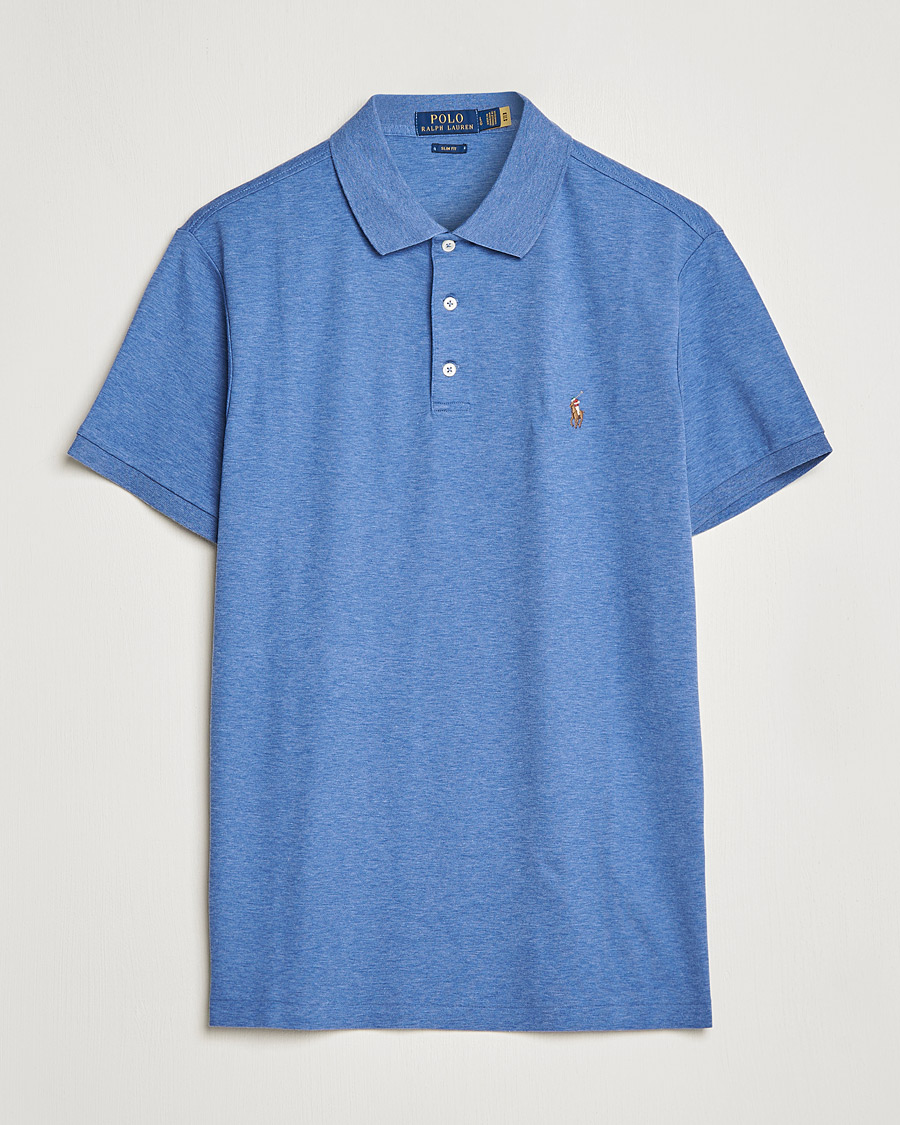 Herre | Polotrøjer | Polo Ralph Lauren | Slim Fit Pima Cotton Polo Faded Royal