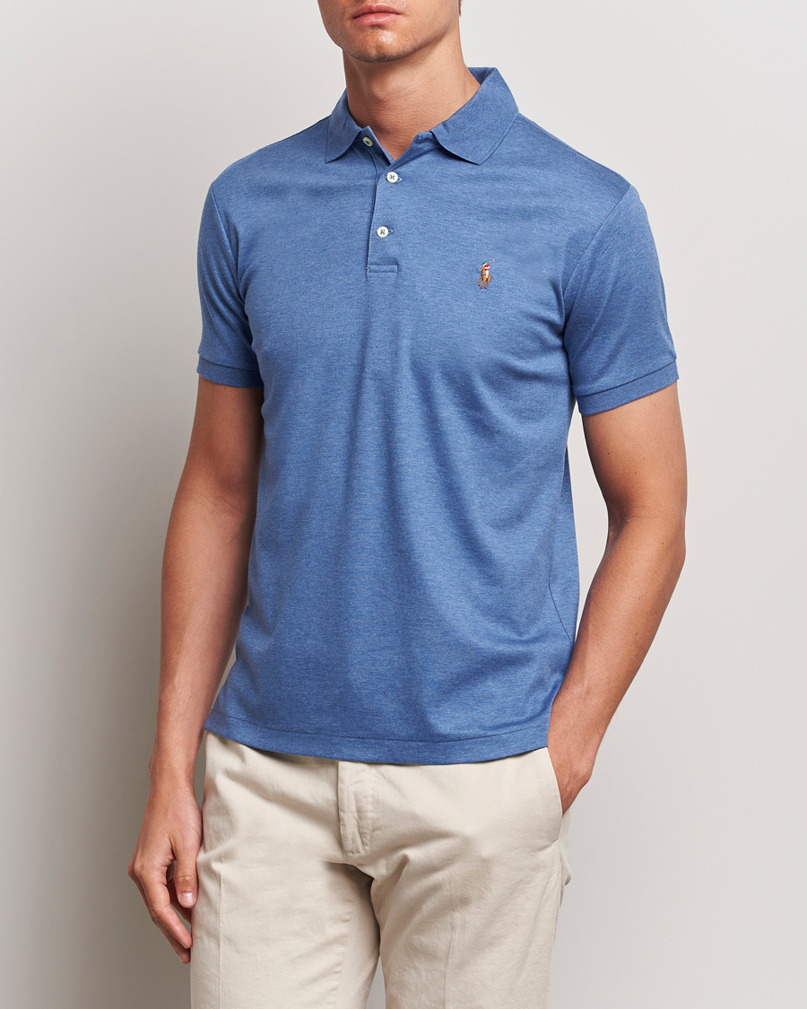 Herre | Polotrøjer | Polo Ralph Lauren | Slim Fit Pima Cotton Polo Faded Royal