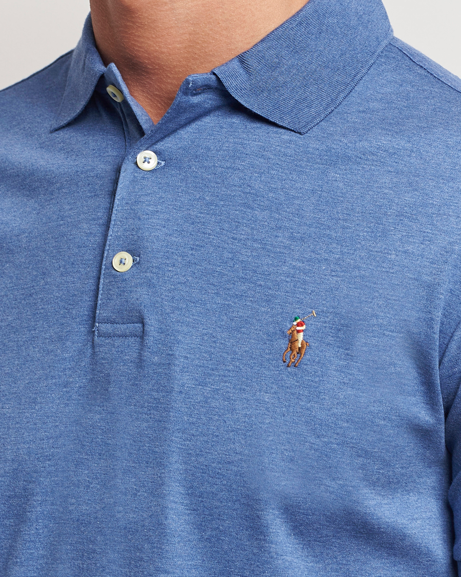 Herre | Polotrøjer | Polo Ralph Lauren | Slim Fit Pima Cotton Polo Faded Royal