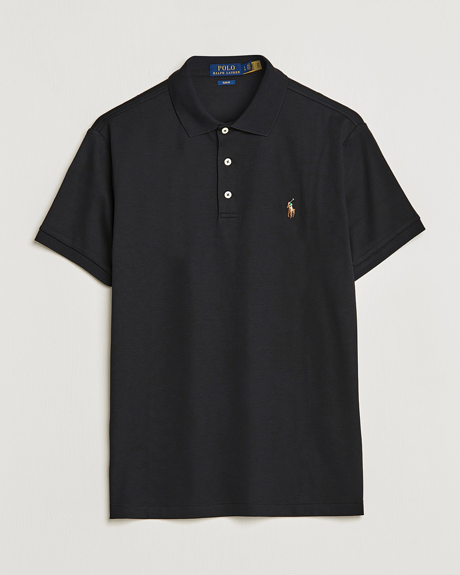 Herre | Polotrøjer | Polo Ralph Lauren | Slim Fit Pima Cotton Polo Polo Black