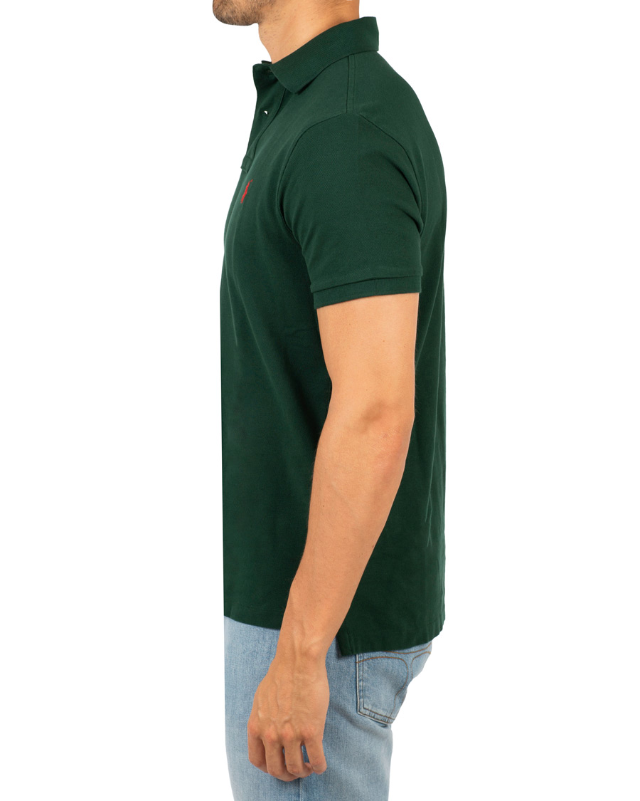 Herre | Polotrøjer | Polo Ralph Lauren | Custom Slim Fit Polo College Green