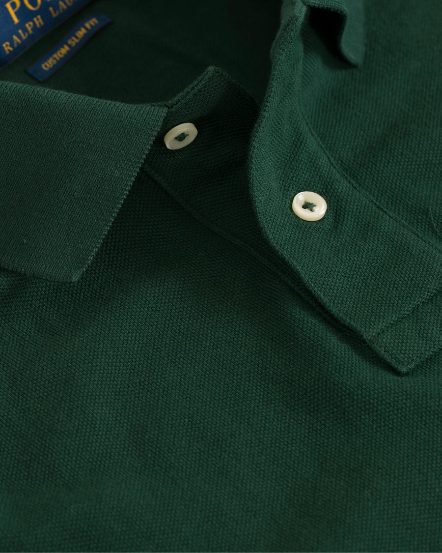 Herre | Polotrøjer | Polo Ralph Lauren | Custom Slim Fit Polo College Green