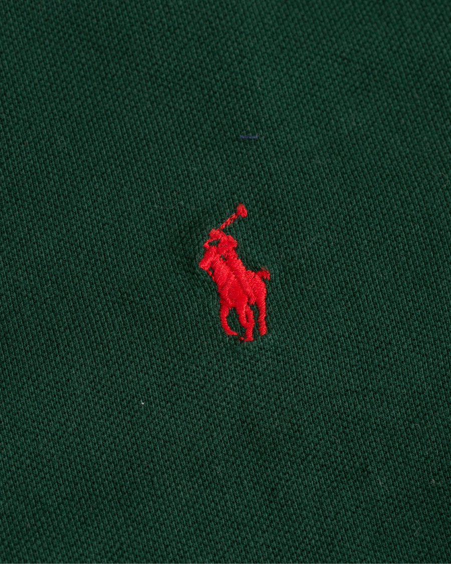 Herre | Polotrøjer | Polo Ralph Lauren | Custom Slim Fit Polo College Green