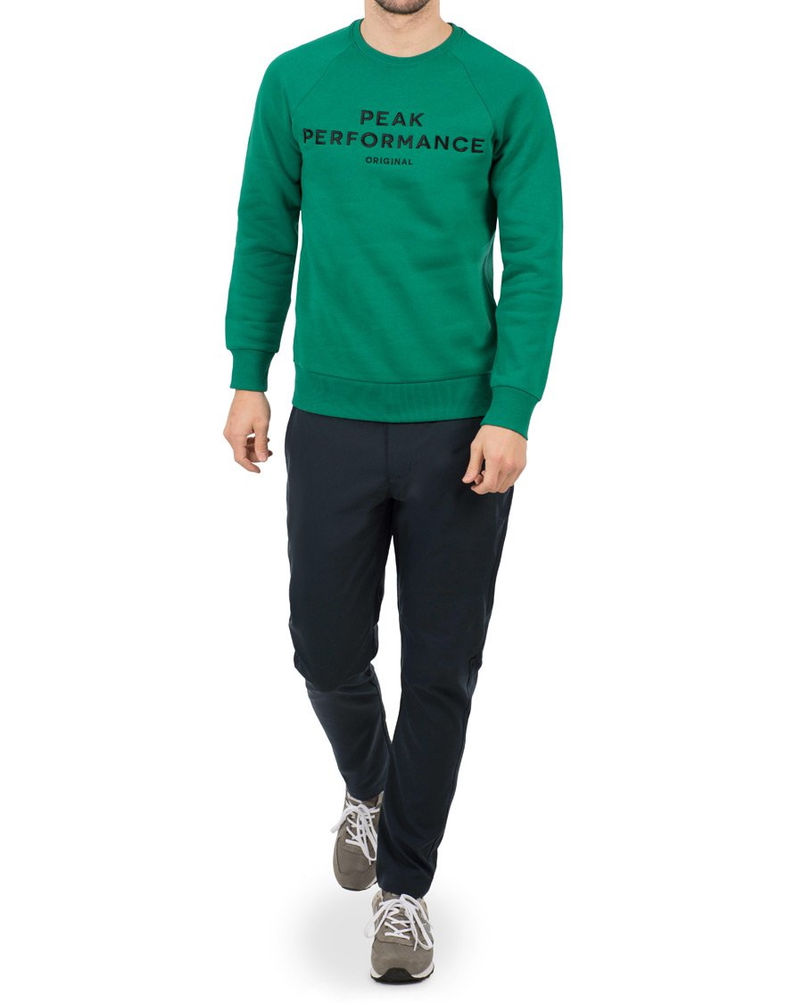 Herre | Trøjer | Peak Performance | M Logo Crew Neck Sweatshirt Shady Green
