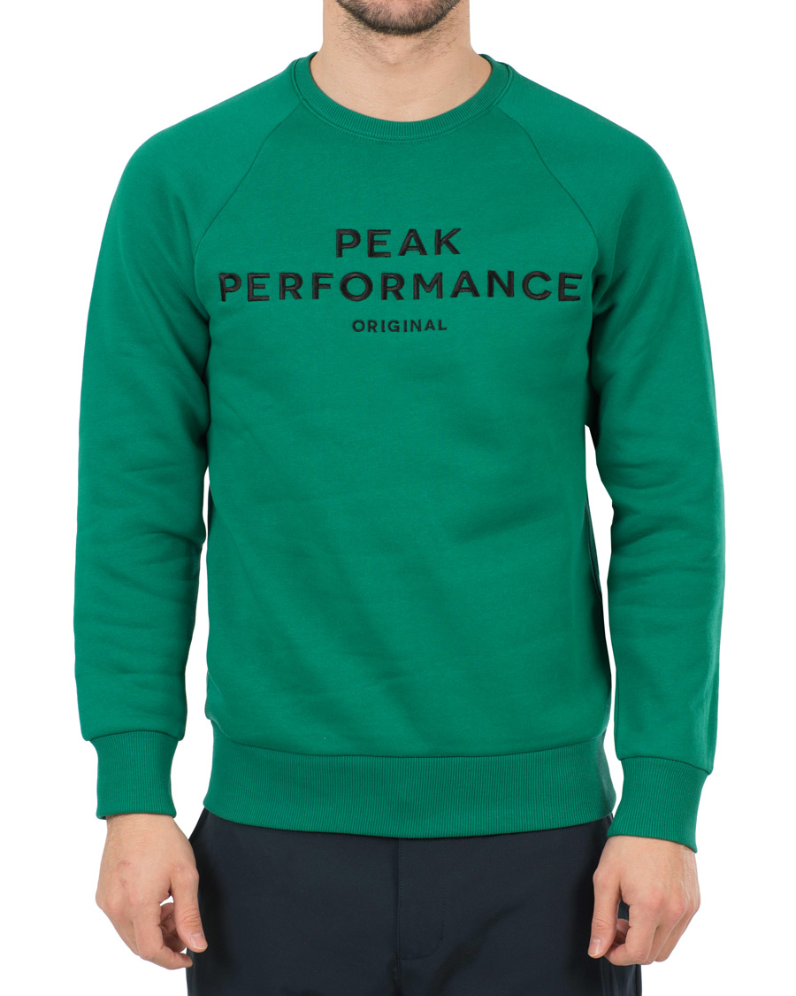 Herre | Trøjer | Peak Performance | M Logo Crew Neck Sweatshirt Shady Green