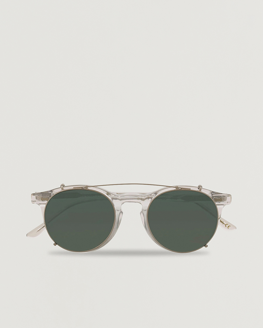 Herre | Solbriller | TBD Eyewear | Pleat Clip On Sunglasses Transparent