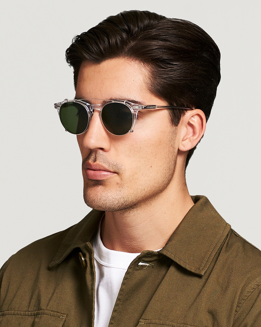 Herre | Solbriller | TBD Eyewear | Pleat Clip On Sunglasses Transparent