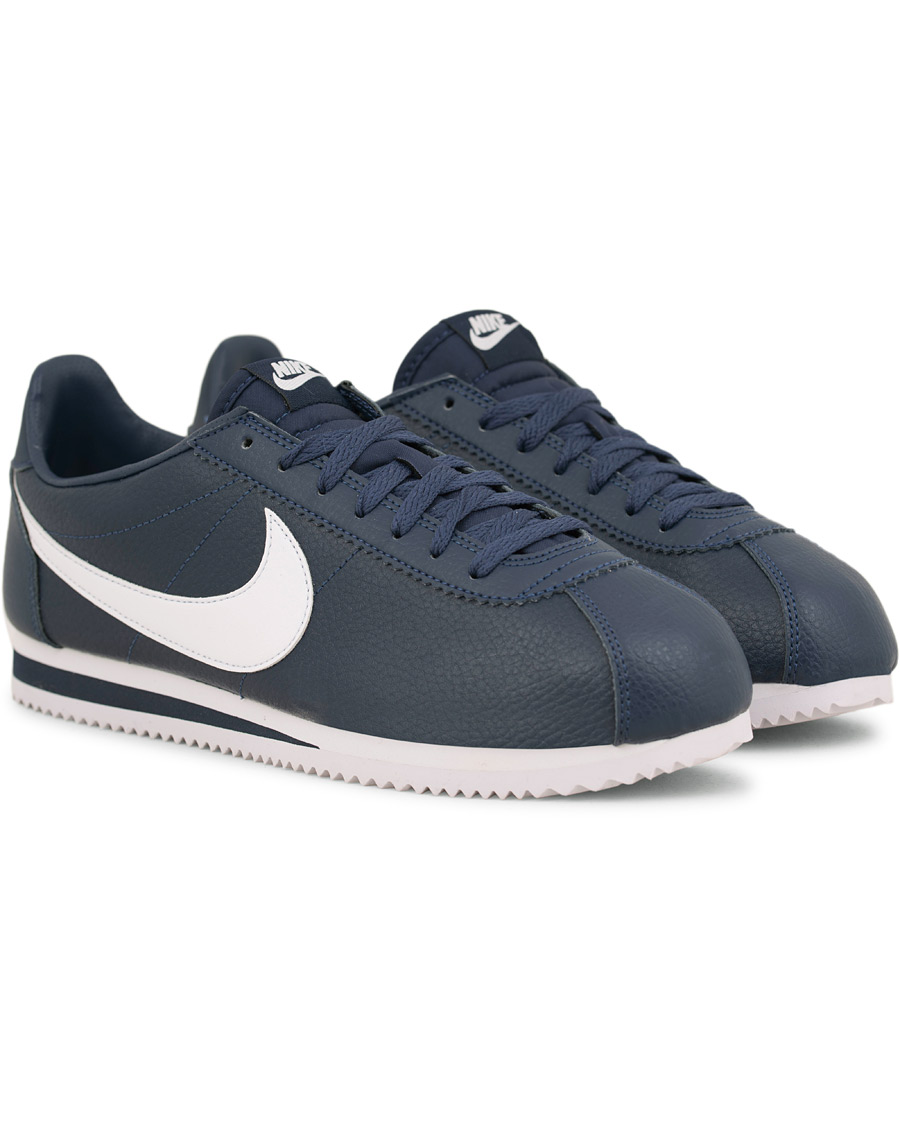nike classic cortez leather blue