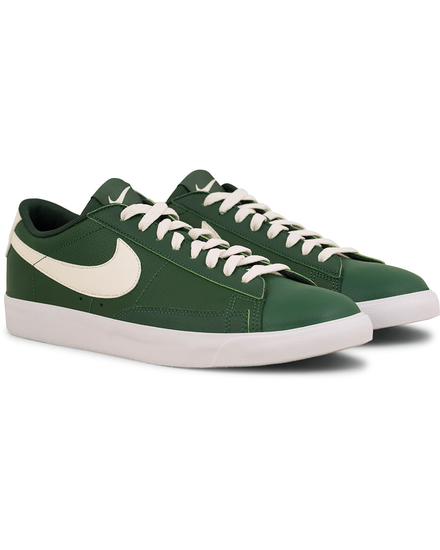 Herre | Nike Blazer Low Leather Sneaker Green | Nike | Blazer Low Leather Sneaker Green