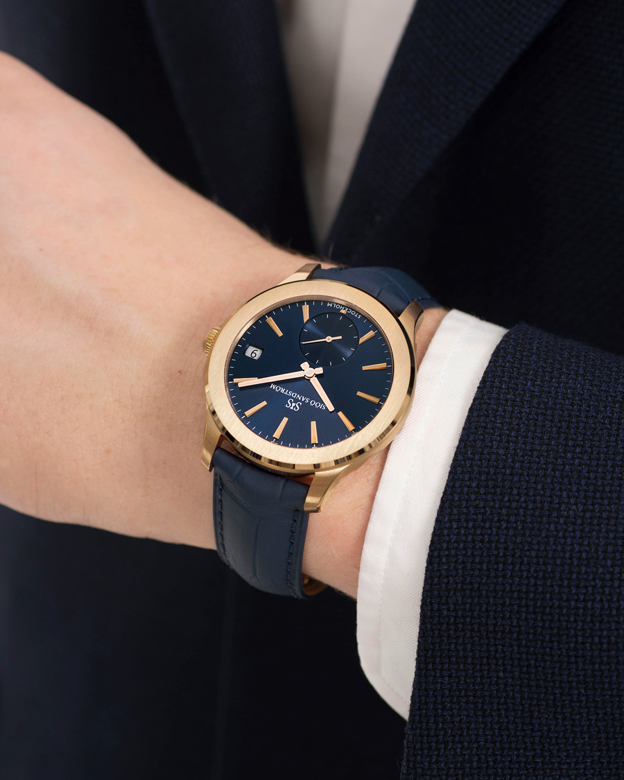 Herre | Sjöö Sandström Royal Capital AU-1740-2 Limited Edition Blue Alligator | Sjöö Sandström | Royal Capital AU-1740-2 Limited Edition Blue Alligator