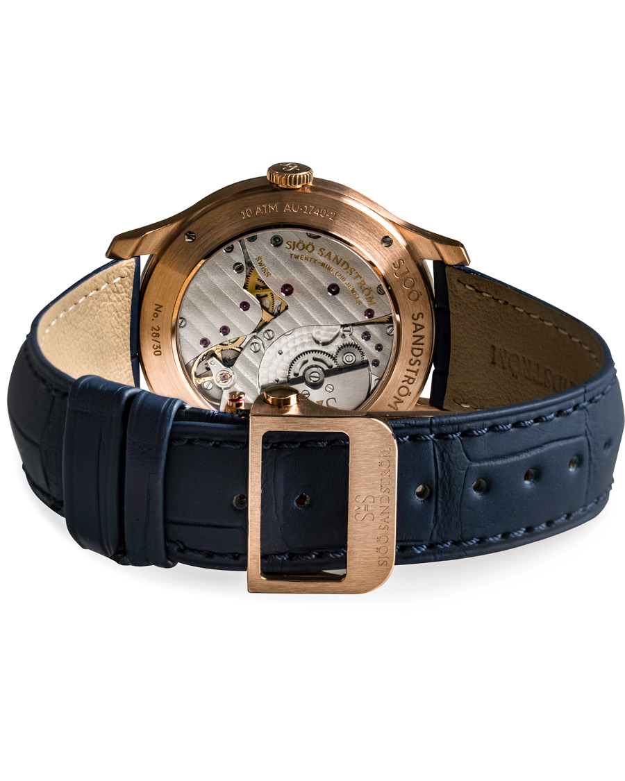 Herre | Sjöö Sandström Royal Capital AU-1740-2 Limited Edition Blue Alligator | Sjöö Sandström | Royal Capital AU-1740-2 Limited Edition Blue Alligator