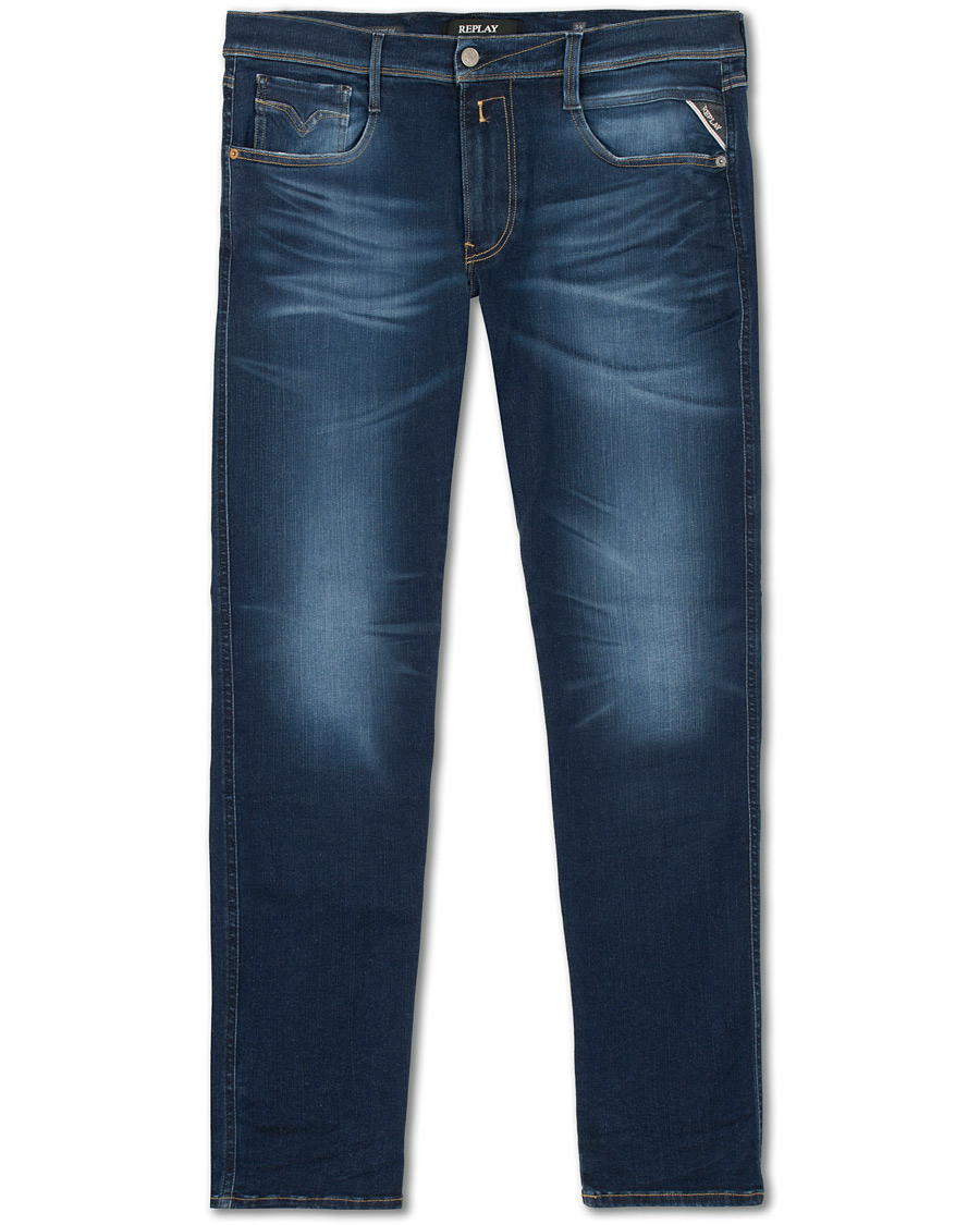 Herre | Jeans | Replay | Hyperflex Laserblast Edition Anbass Jeans Dark