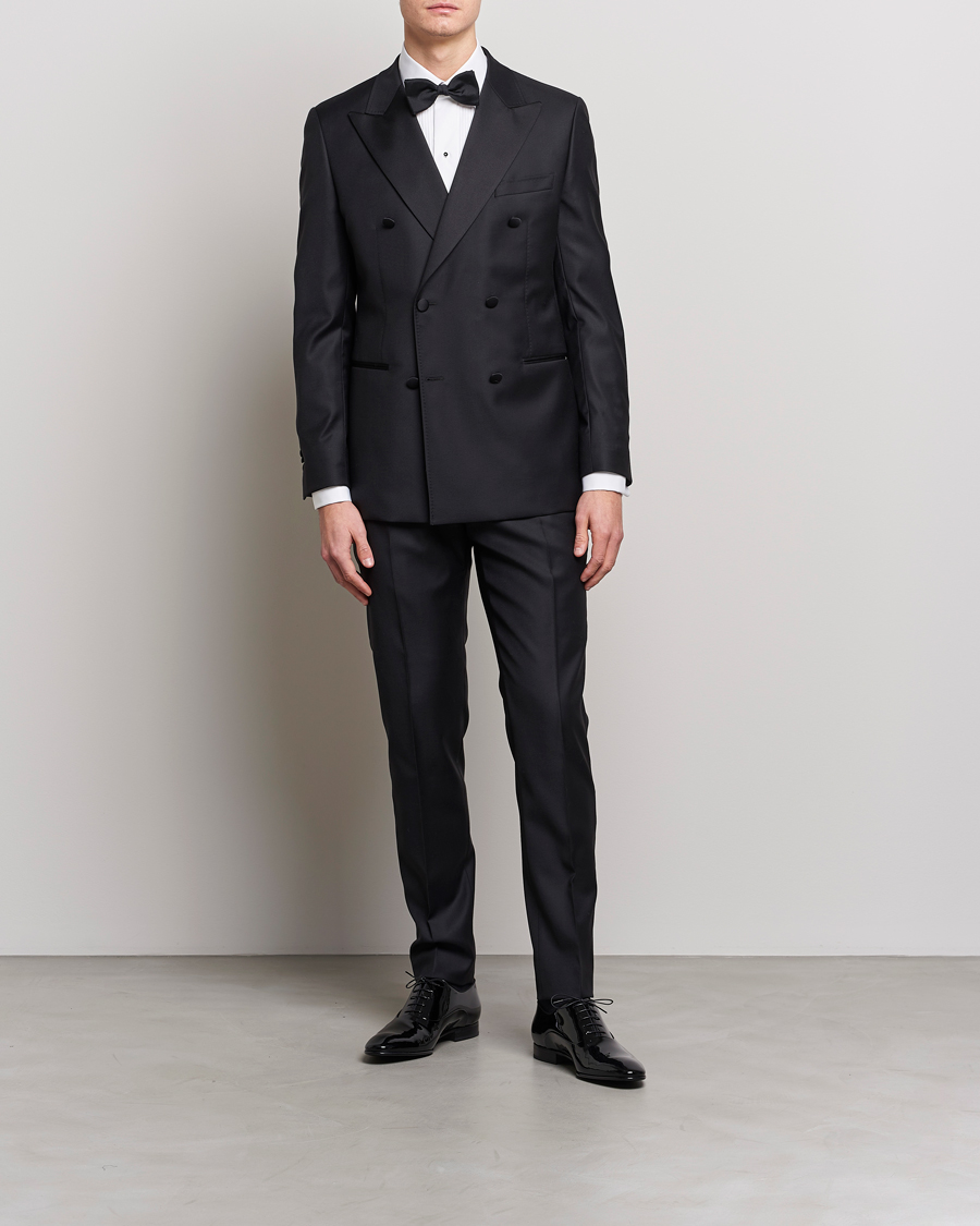 Herre | Tøj til bryllup | Eton | Custom Fit Tuxedo Shirt Black Ribbon White