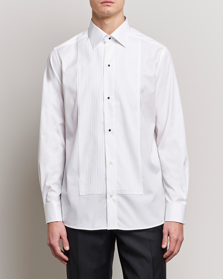 Herre | Tøj | Eton | Custom Fit Tuxedo Shirt Black Ribbon White