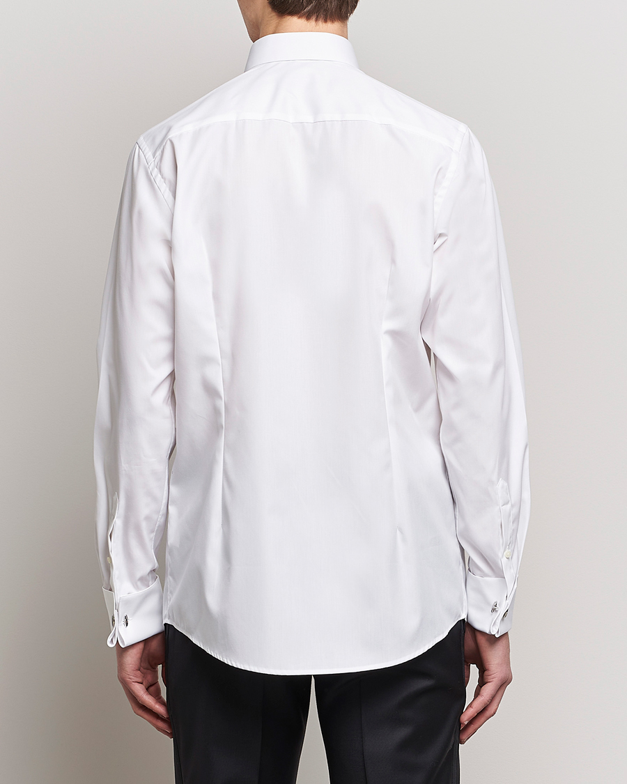 Herre | Skjorter | Eton | Custom Fit Tuxedo Shirt Black Ribbon White