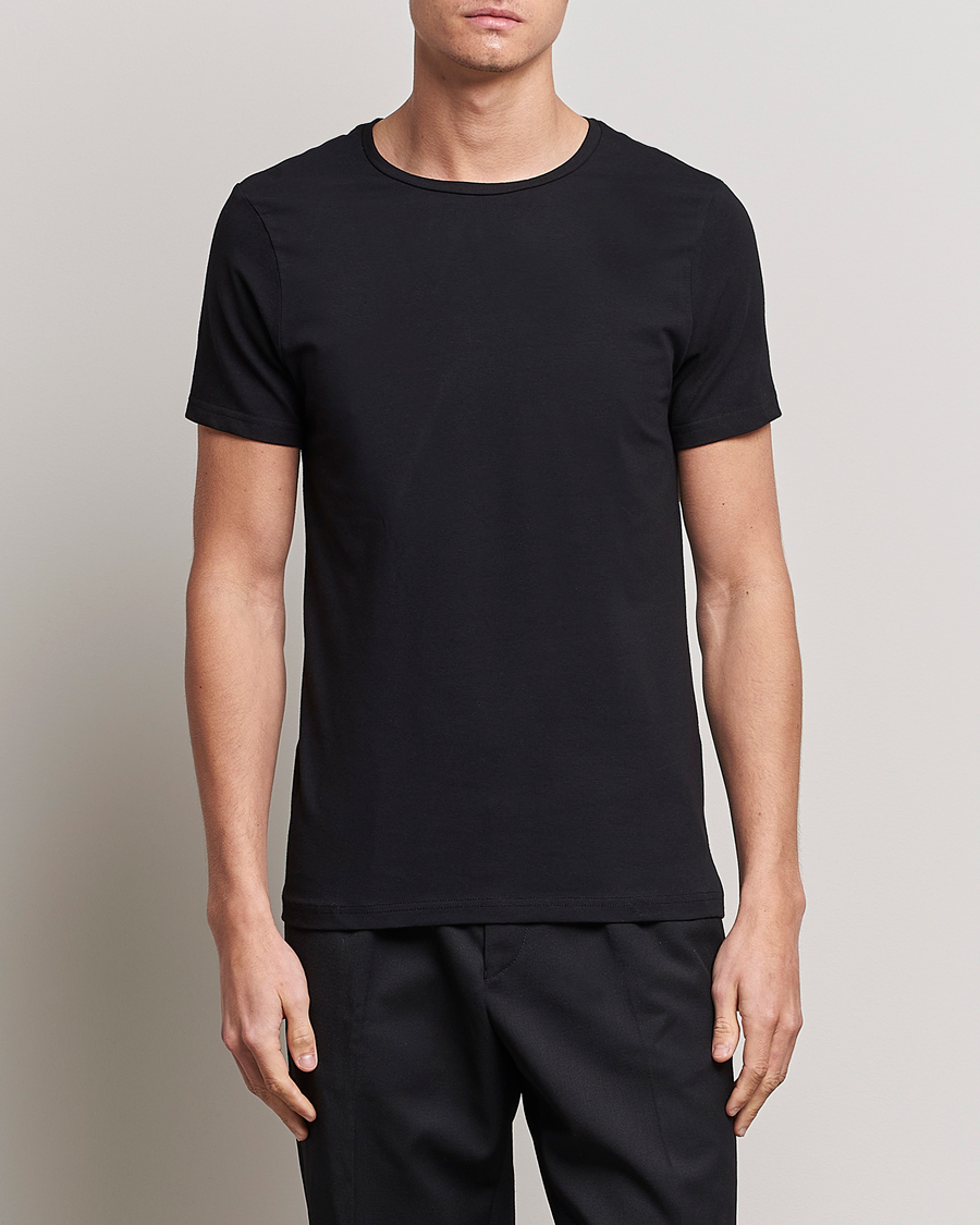 Herre | Loungewear-afdelingen | Bread & Boxers | 2-Pack Crew Neck Tee Black