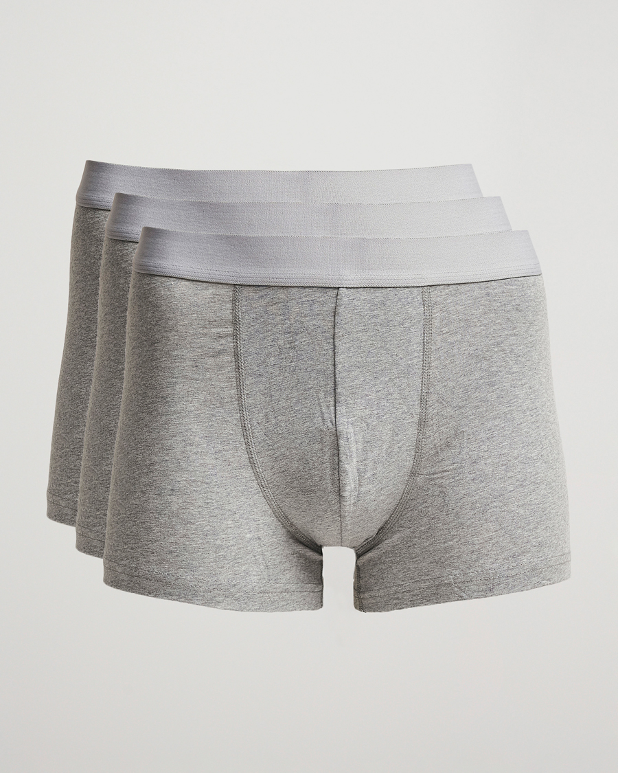 Herre | Undertøj | Bread & Boxers | 3-Pack Boxer Brief Grey Melange