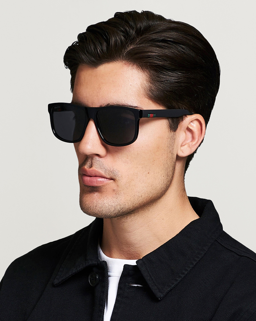 Herre | Buede solbriller | Gucci | GG0010S Sunglasses Black