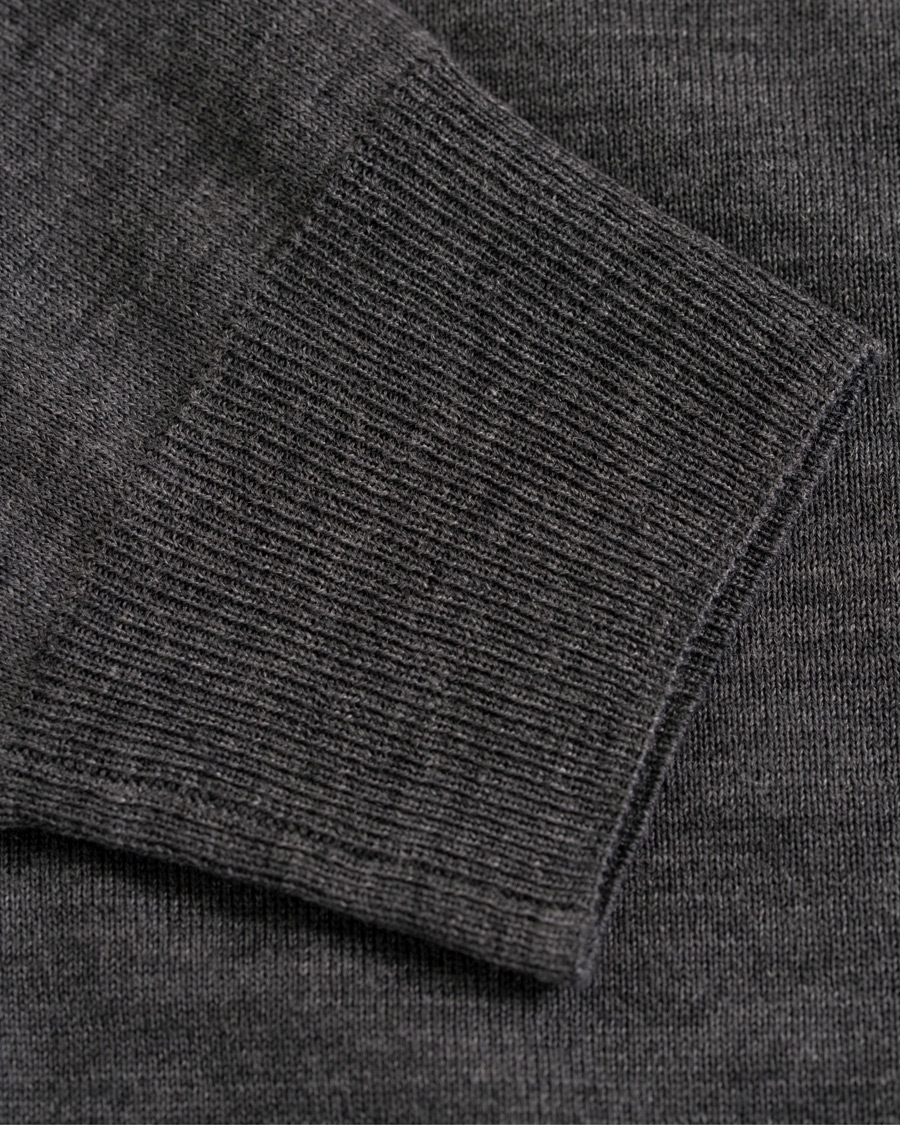 Herre | Trøjer | Canali | Merino Wool Crew Neck Grey