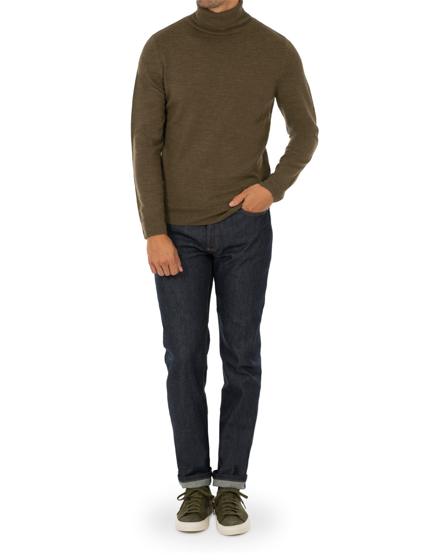 Herre | Trøjer | A.P.C. | Marcelino Rollneck Khaki Chine