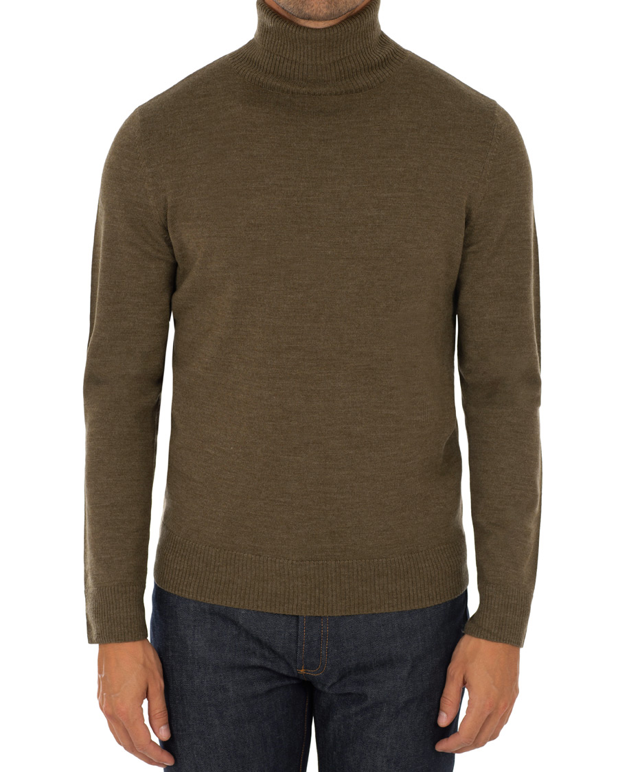 Herre | Trøjer | A.P.C. | Marcelino Rollneck Khaki Chine