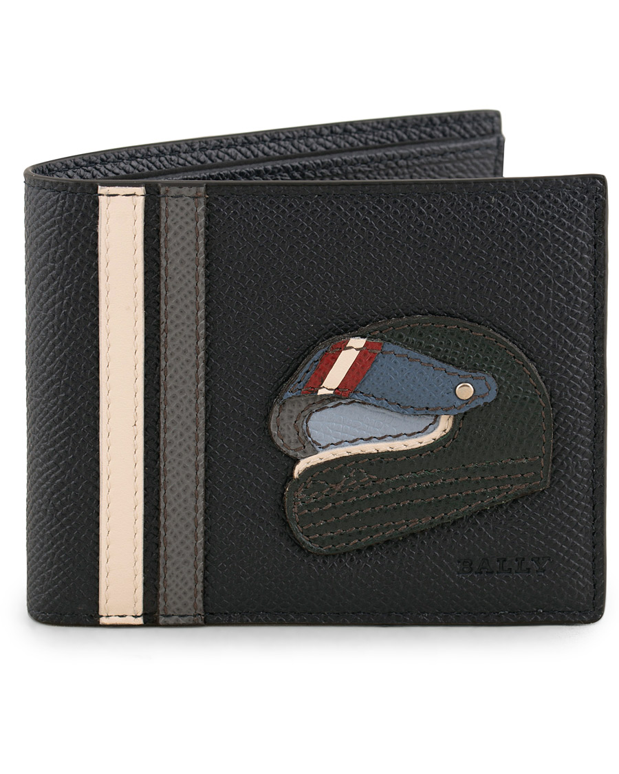 Herre | Bally Bevye Leather Detail Wallet Blue | Bally | Bevye Leather Detail Wallet Blue