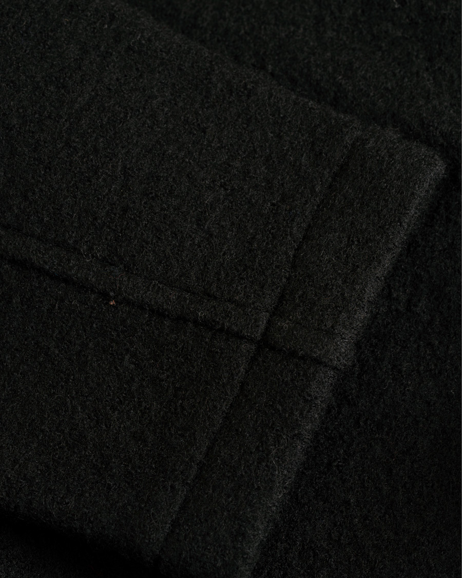 Herre | Jakker | NN07 | Oswald Wool Stand Up Collar Overshirt Black