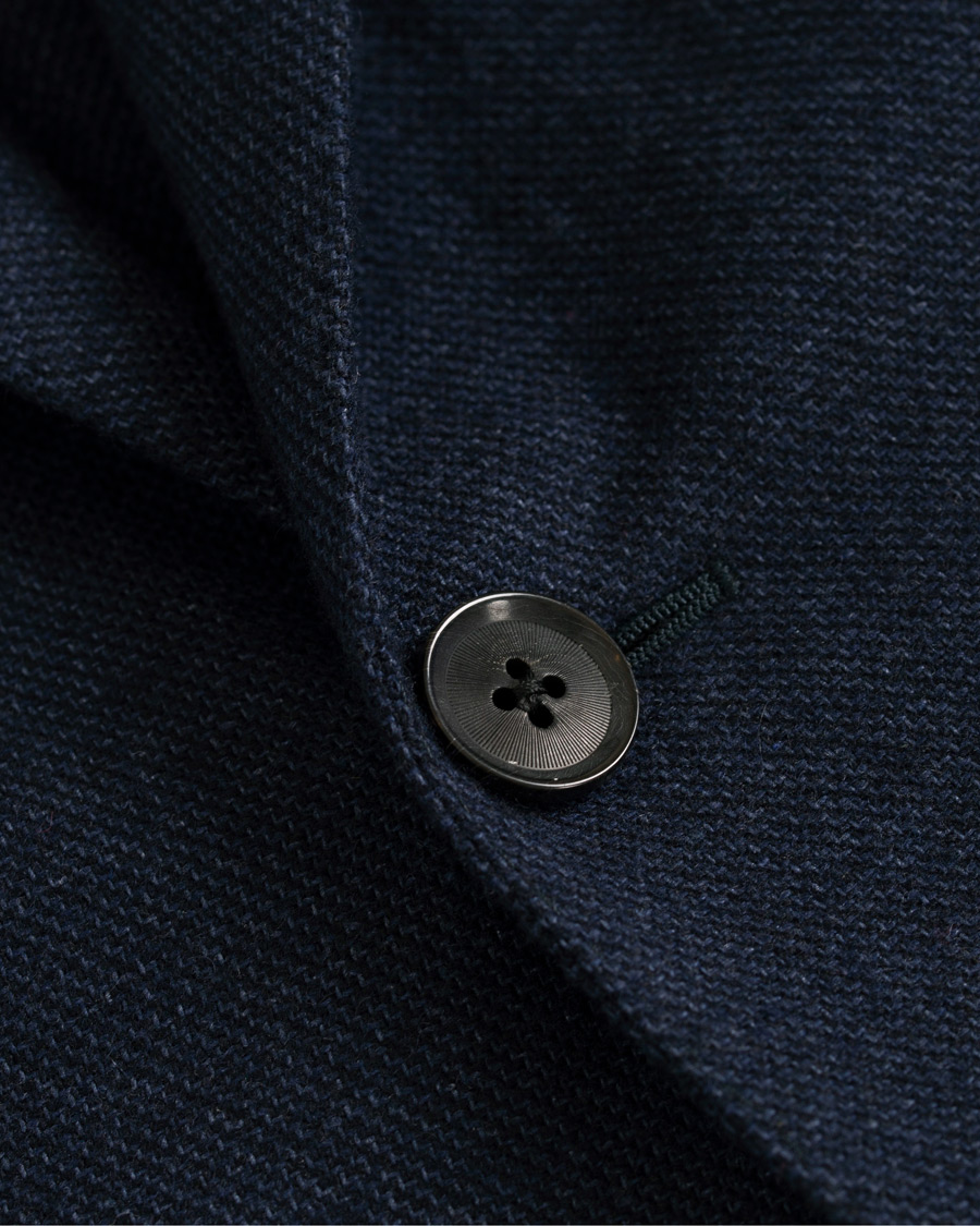 Herre | Blazere & jakker | Caruso | Aida Microstructure Melange Wool Blazer Dark Blue