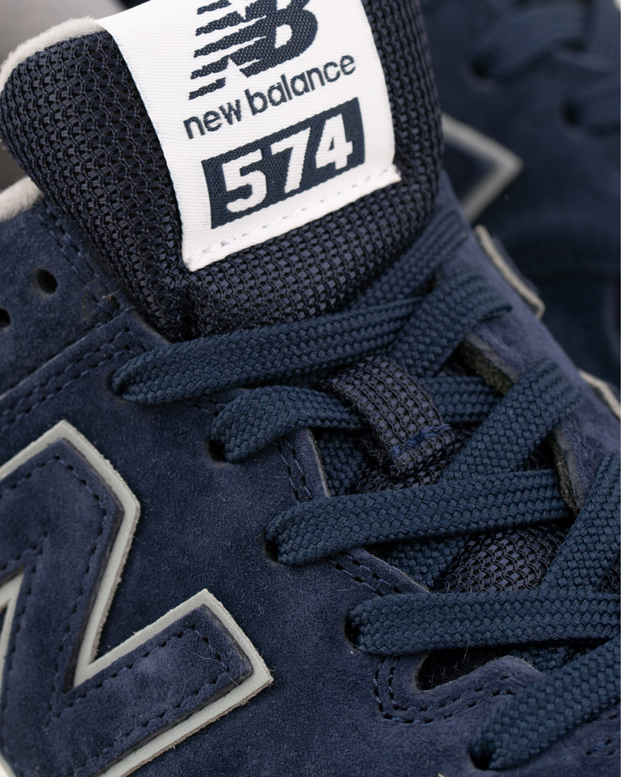 Herre | New Balance 574 Running Sneaker Navy Suede | New Balance | 574 Running Sneaker Navy Suede