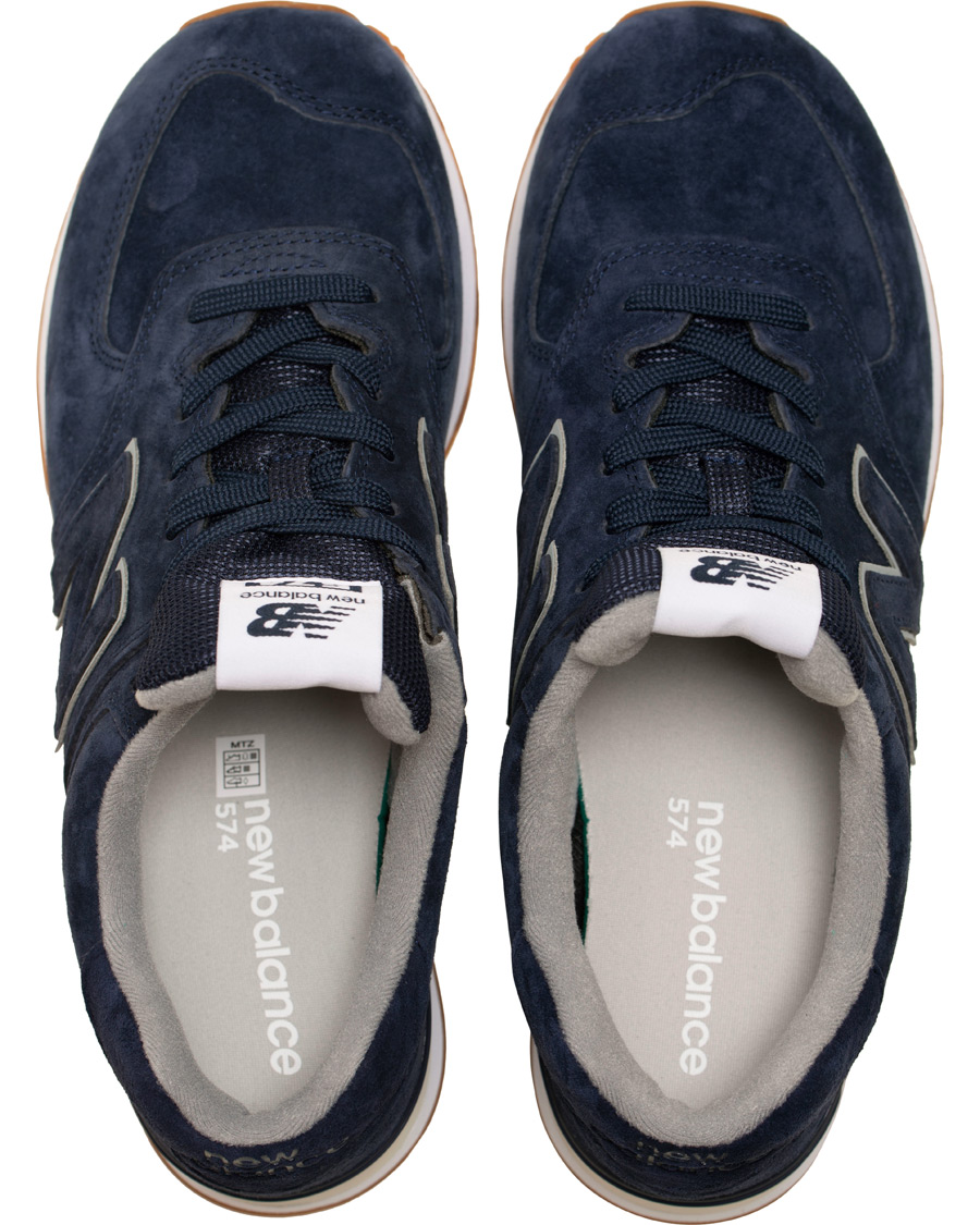 Herre | New Balance 574 Running Sneaker Navy Suede | New Balance | 574 Running Sneaker Navy Suede