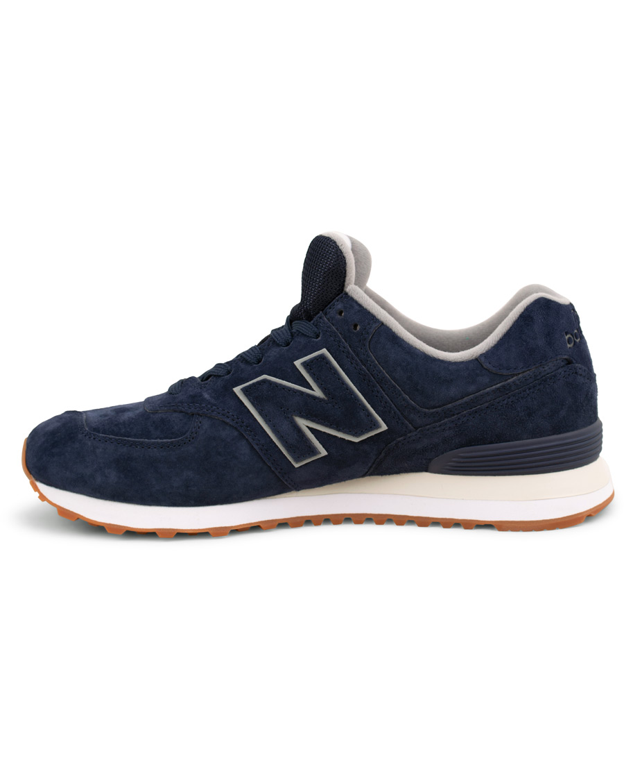 Herre | New Balance 574 Running Sneaker Navy Suede | New Balance | 574 Running Sneaker Navy Suede